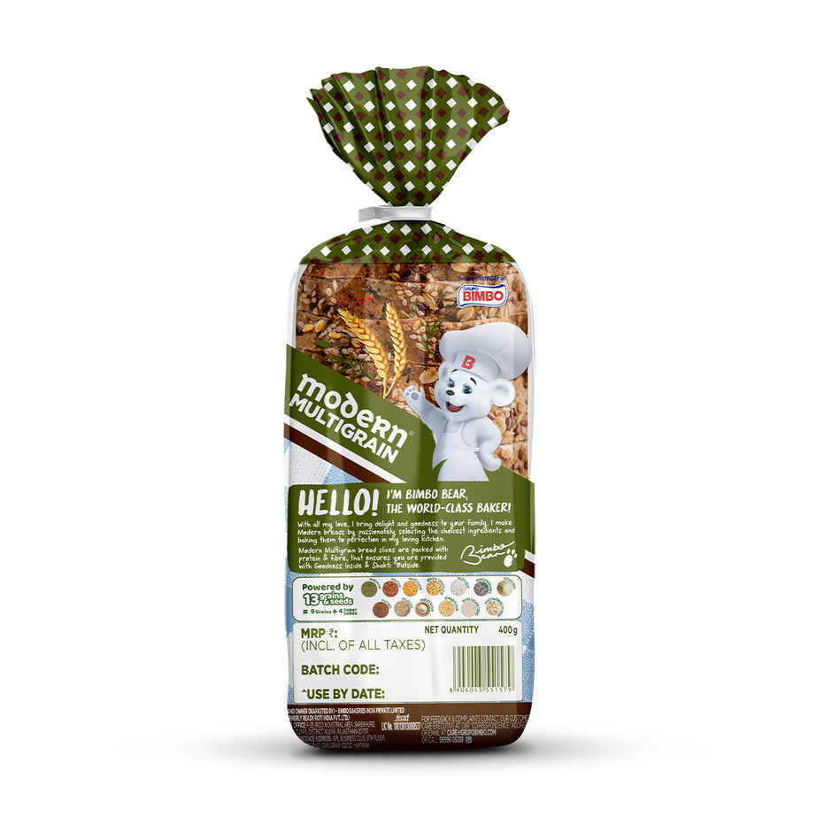 Modern Multigrain Bread - 13 Grains & Seeds (Zero Maida)
