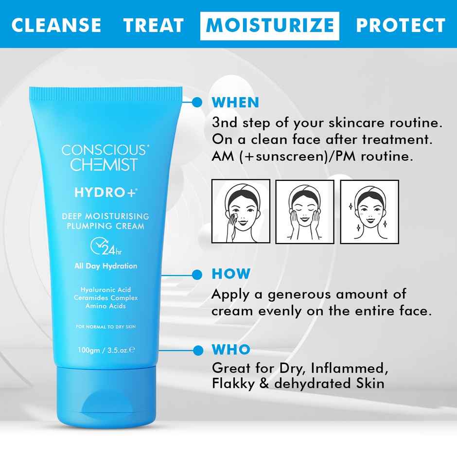 Conscious Chemist Hyaluronic Acid Lightweight Gel Moisturizer For Intense Hydration