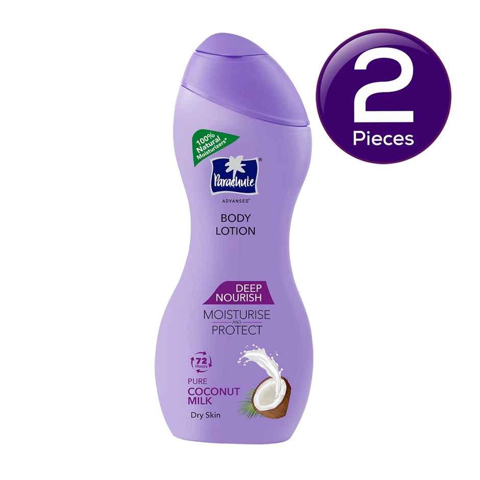 Parachute Advansed Deep Nourish Body Lotion With Pure Coconut Milk Combo