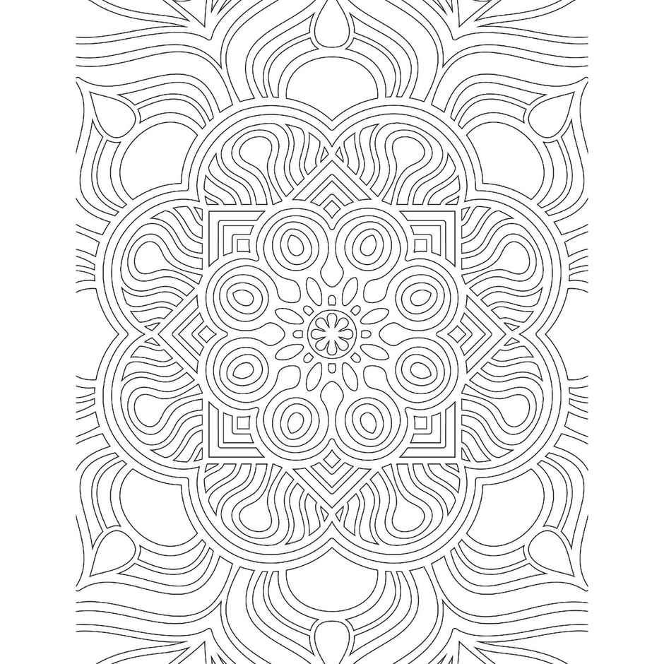 Mandala-Colouring Book for Adults | Mandala art Book for Stress Relief and Focus