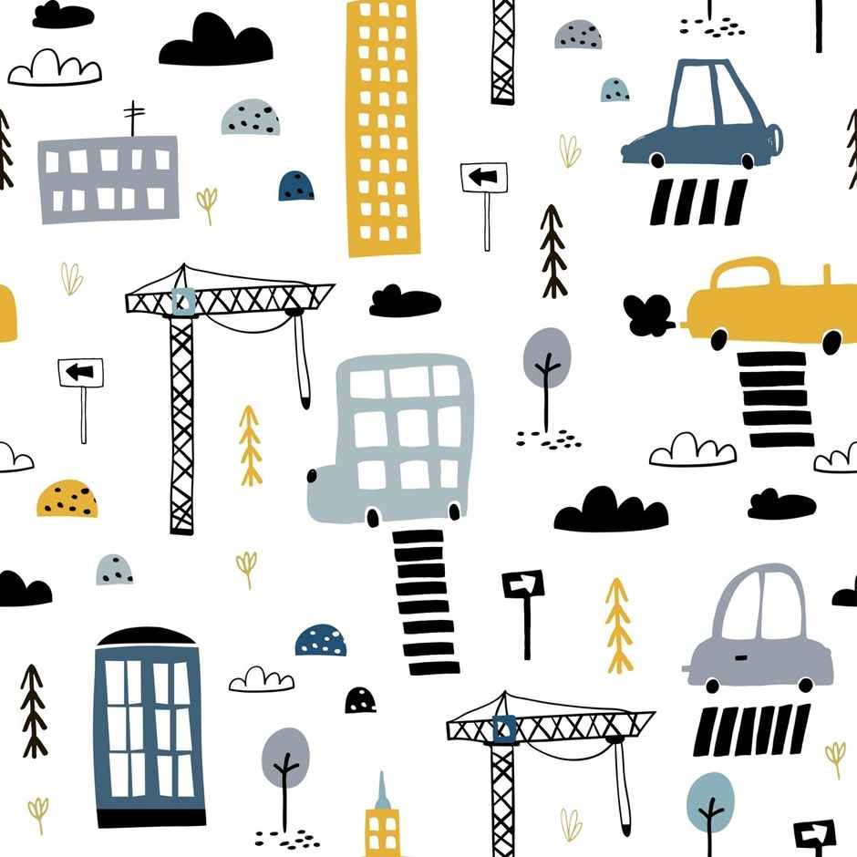 Paperpep White Car Print Gift Wrapping Paper | 19 x 29 Inch | Pack Of 5 Sheets | In Roll Pack