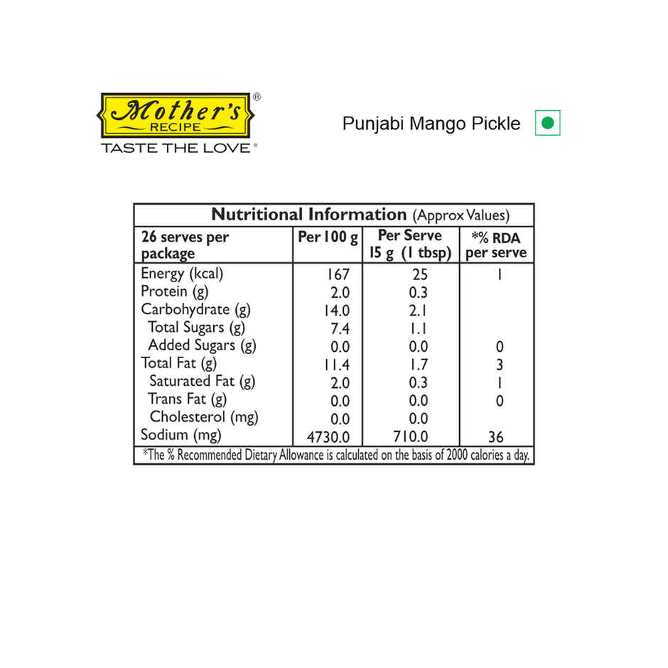 Mother's Recipe Pickle - Punjabi Mango