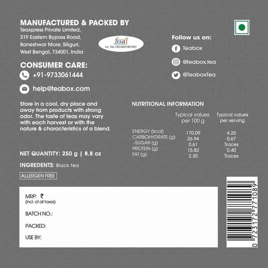 Teabox Premium Kadak Chai From Assam