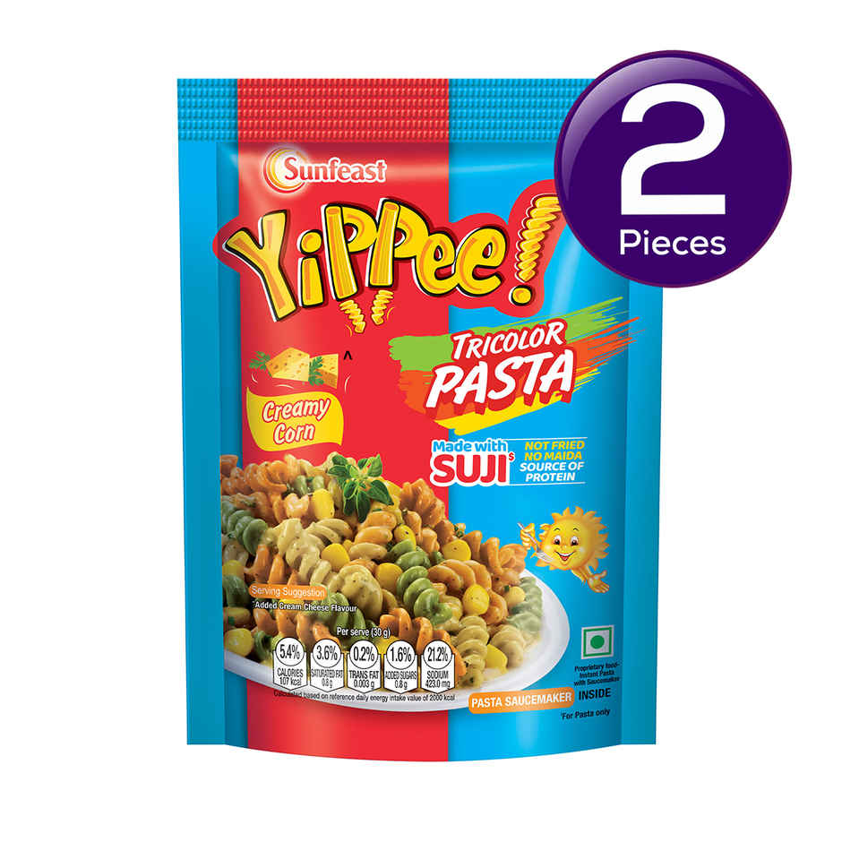 YiPPee! Tricolor Creamy Corn Instant Pasta