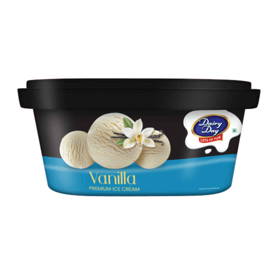 Dairy Day Premium Vanilla Ice Cream Tub | Smooth & Indulgent