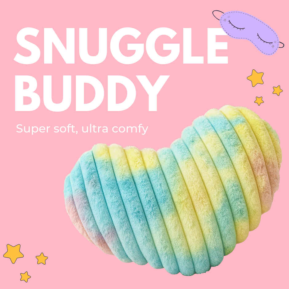 Toytales Line Rainbow Heart | Plush Colorful Heart Soft Toy | Birthday Gift 25 cm