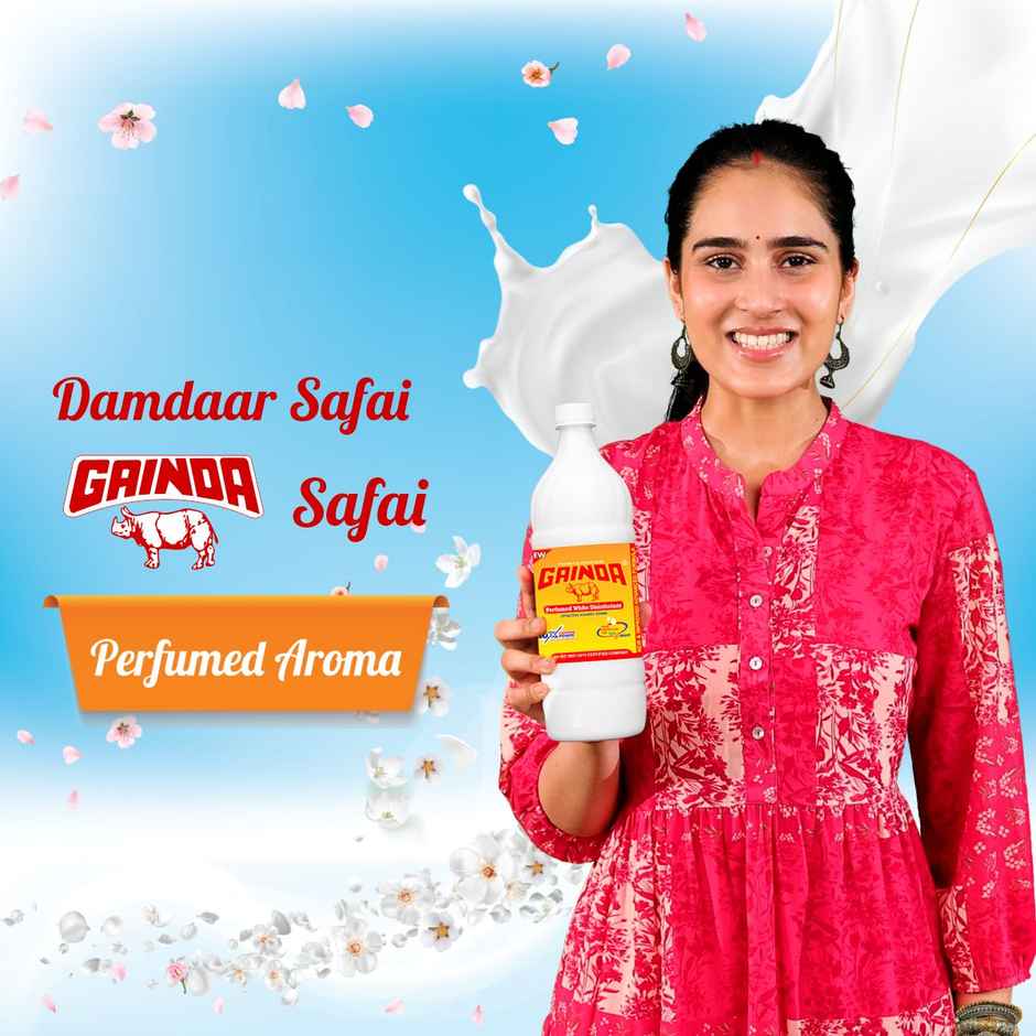 Gainda WHite Disinfectant Phenyle Floor Cleaner