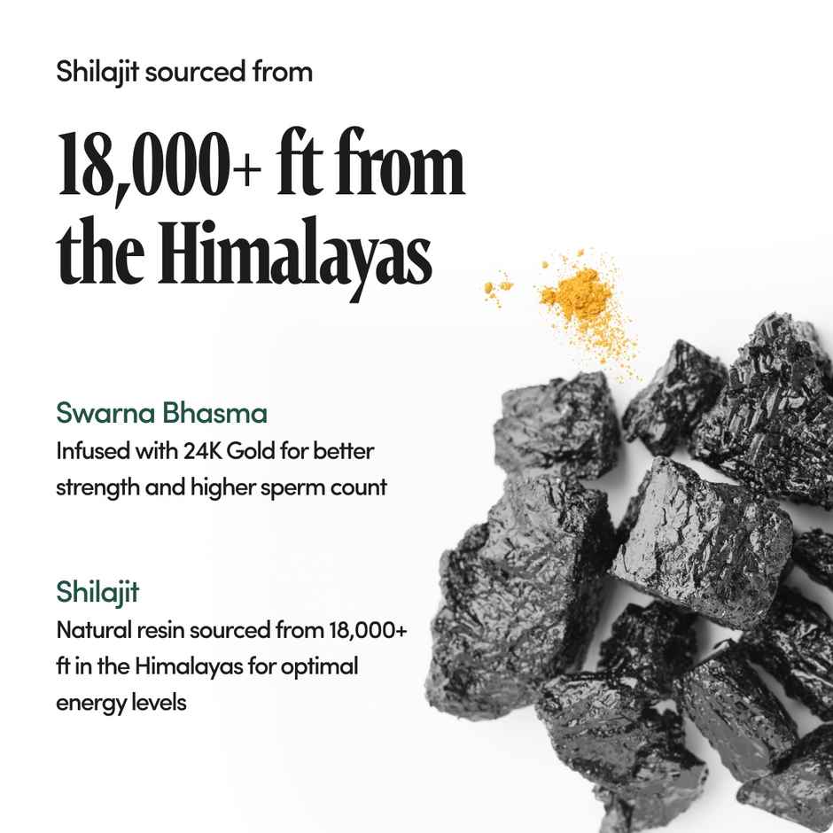 Bold Care Himalayan Shilajit Gold Resin | Pure | Natural | 80+ Minerals