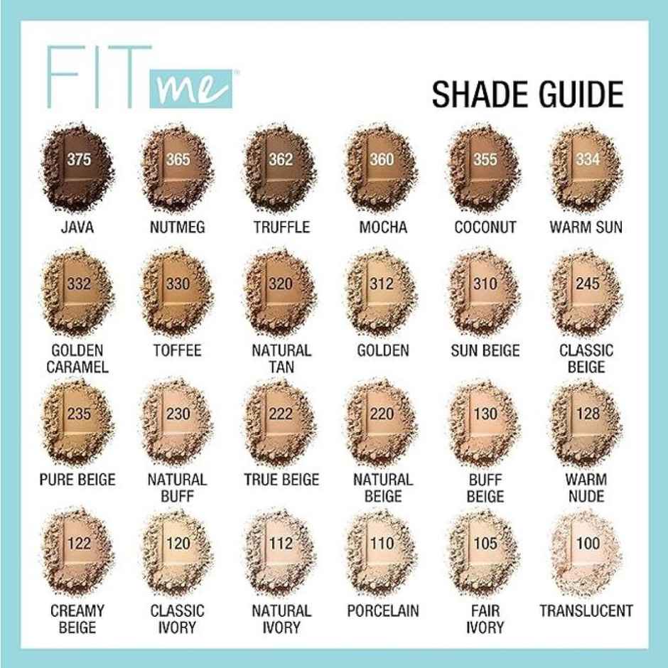 Maybelline New York Fitme Matte+Poreless Compact Powder - Porcelain