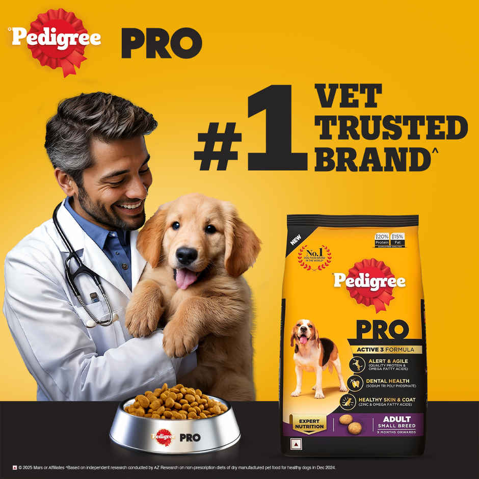 Pedigree PRO Adult Small Breed (9 Months+) Dog Food