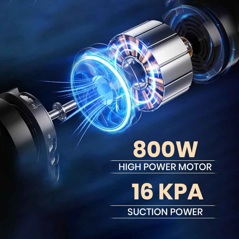 INALSA Vacuum Cleaner Ozoy Mop Plus, 800 W, 16 KPA Suction,5 Level Efficient Filtration