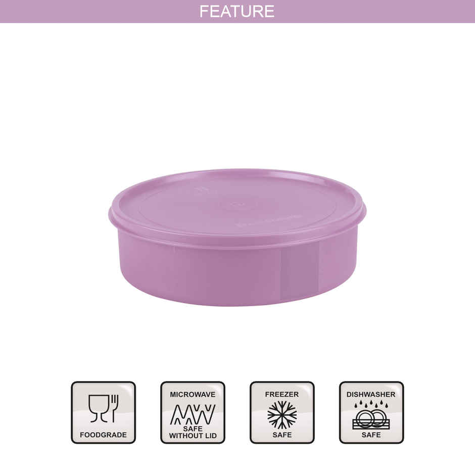 Joyo Fresherware Round Containers With Lid For Multipurpose Storage, BPA Free, 1600ml, Assorted