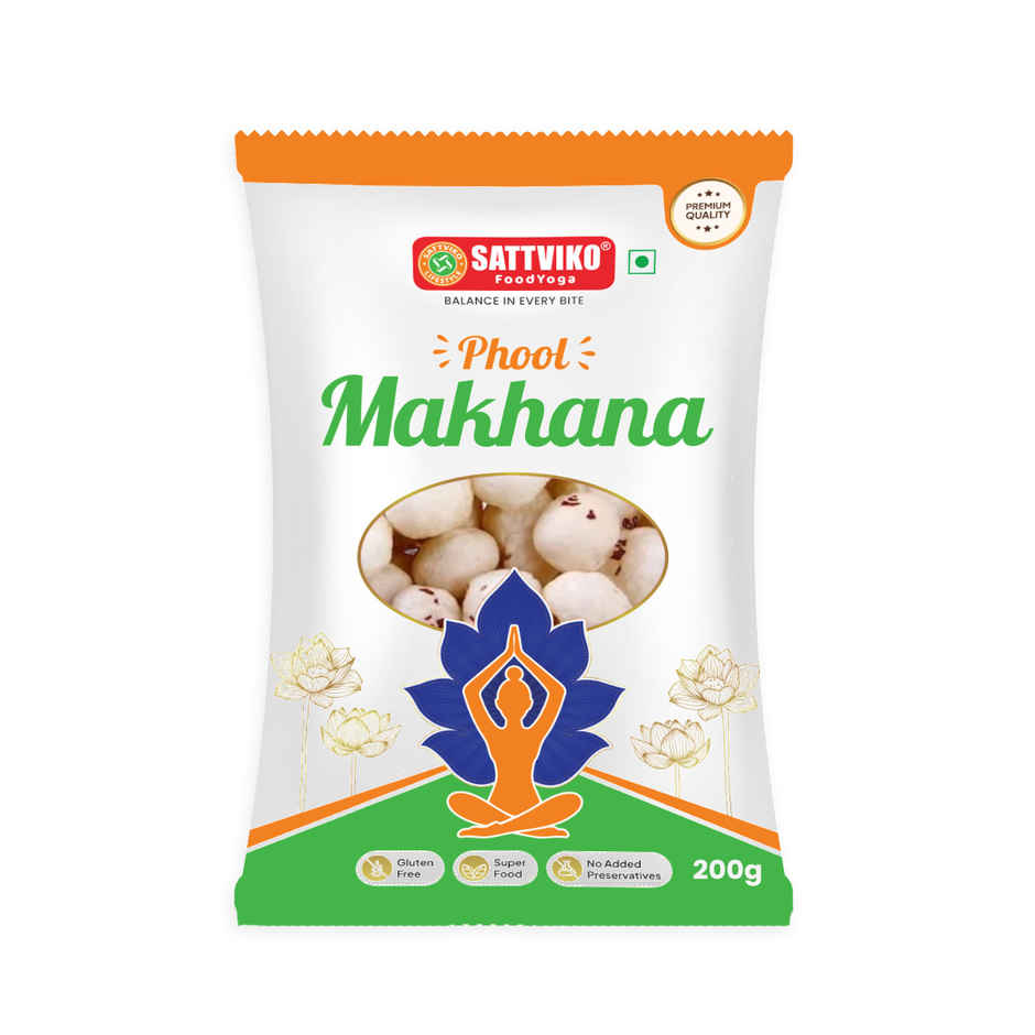 Sattviko Premium Raw Phool Makhana - Fasting Special