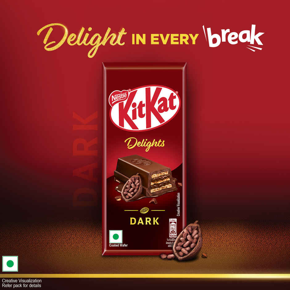 Nestle KitKat Delights Dark Chocolate Coated Wafer Bar