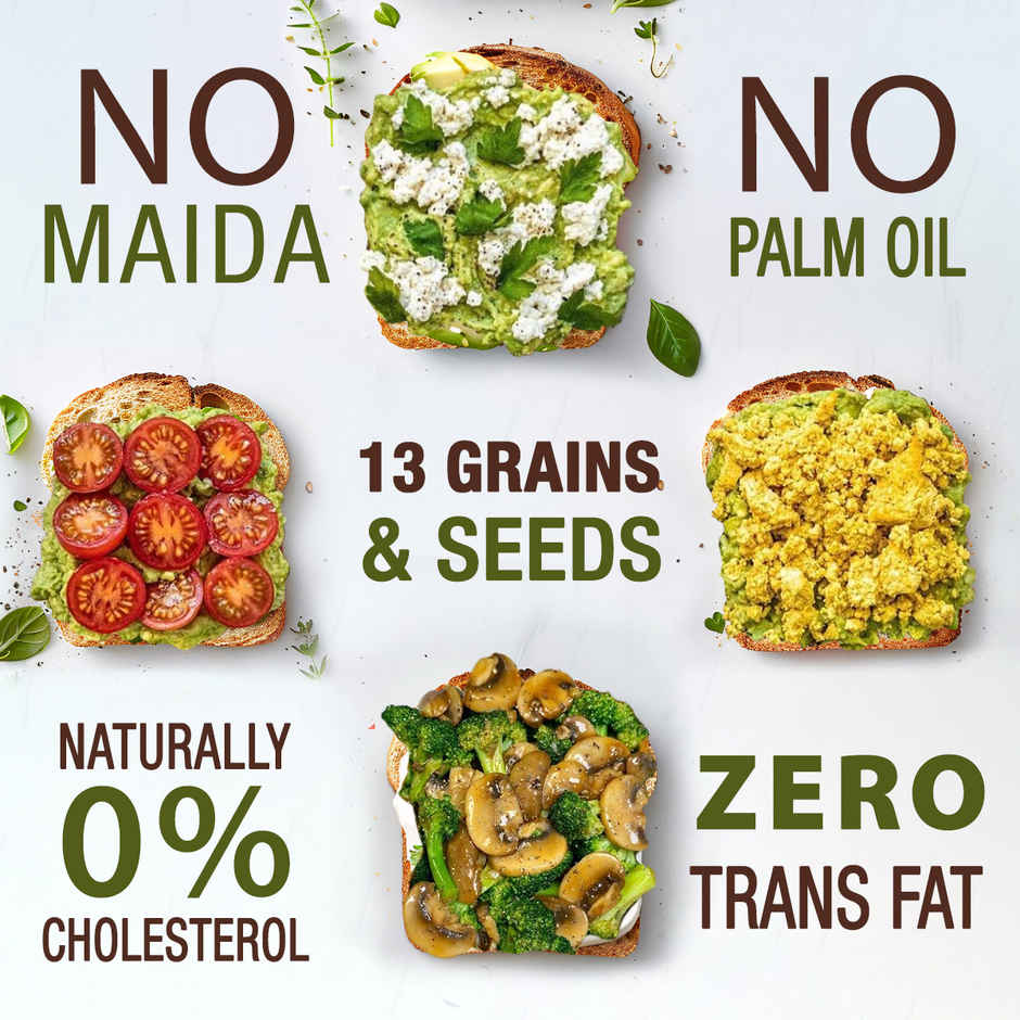 Modern Multigrain Bread - 13 Grains & Seeds (Zero Maida)