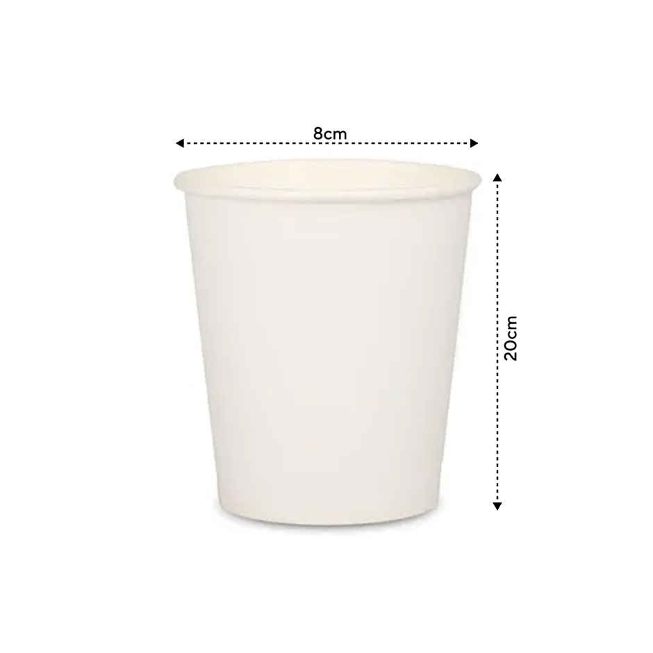 Disposable White Paper Container Without Lid | Pack Of 10 | 1 L | Tempware