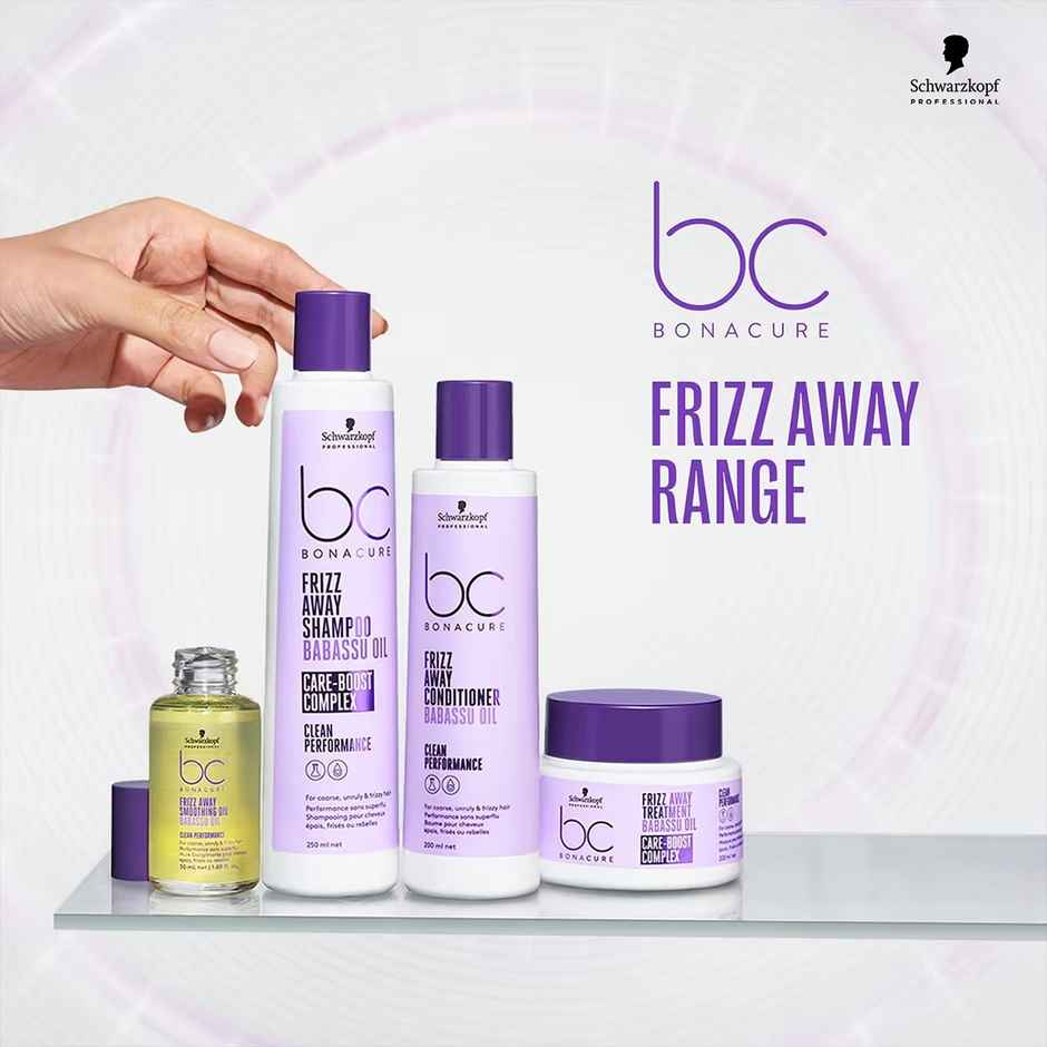 Schwarzkopf Professional Bonacure Frizz Away Treatment With Babassu Oil With Vegan Keratin