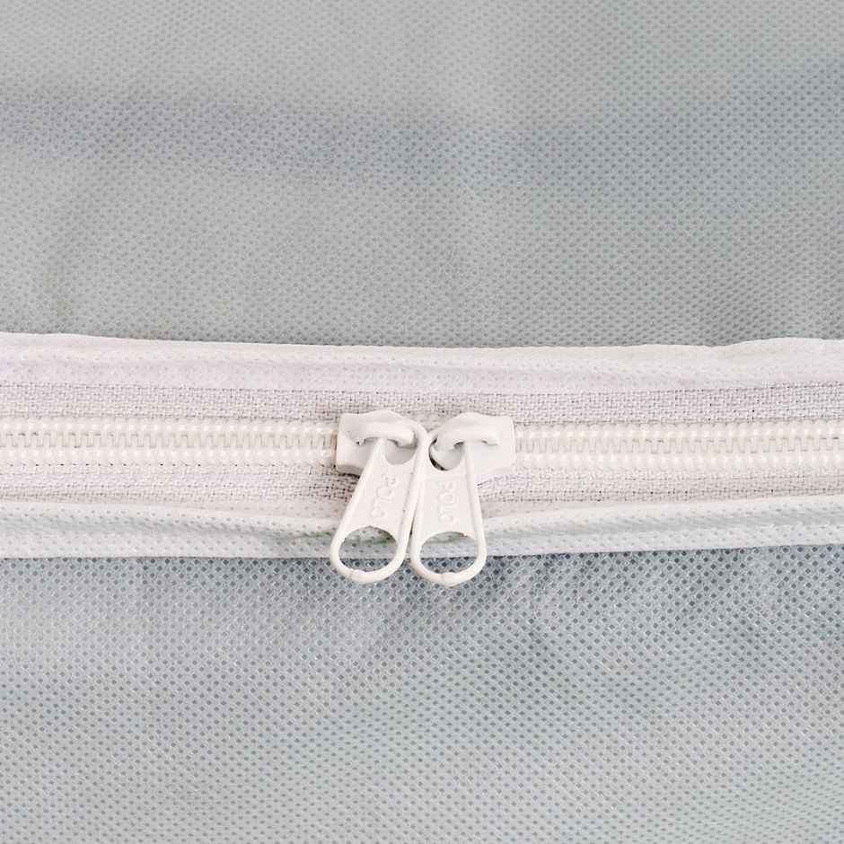 Prettykrafts Underbed Storage Bag, Storage Organizer With Side Handles (Set Of 3 Pcs) - Grey