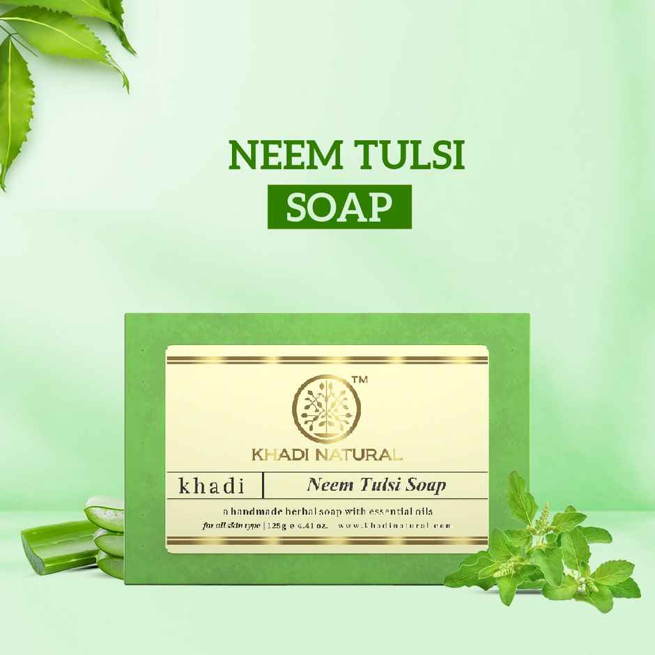 Khadi Natural Neem Tulsi Soap For Refreshing Skin