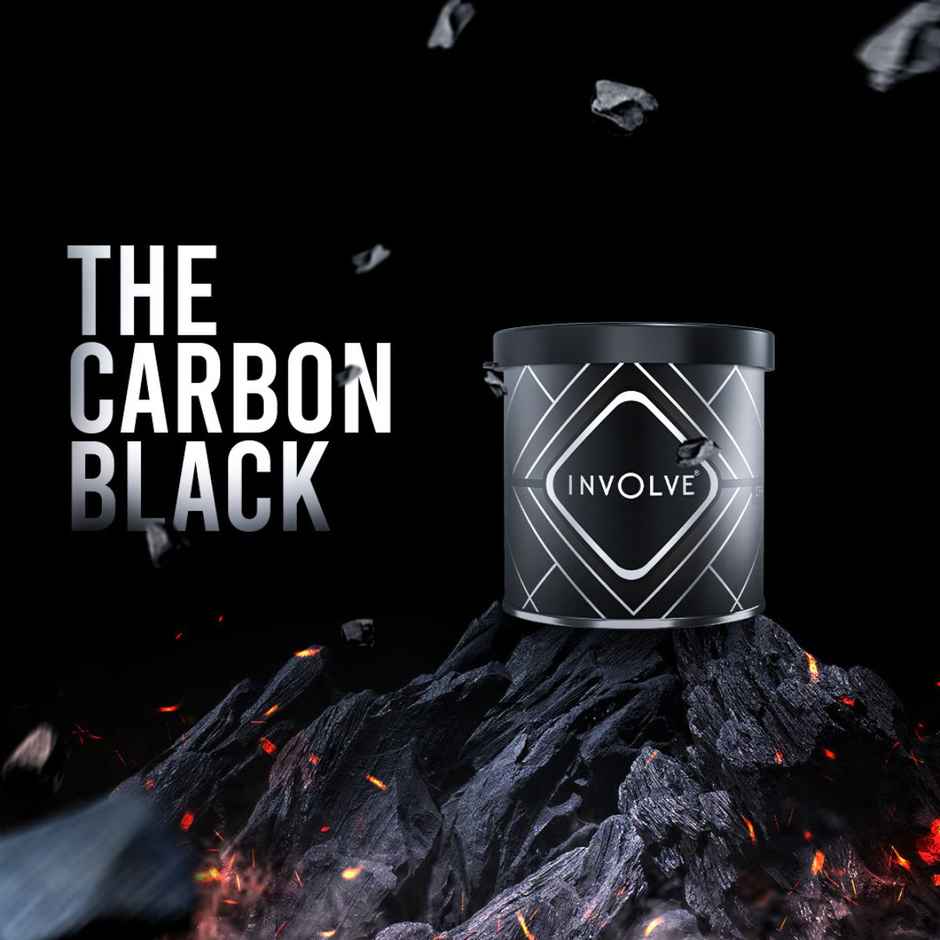 Involve Your Senses Gel Can - Carbon Black Premium Gel Car Perfume - Itg01