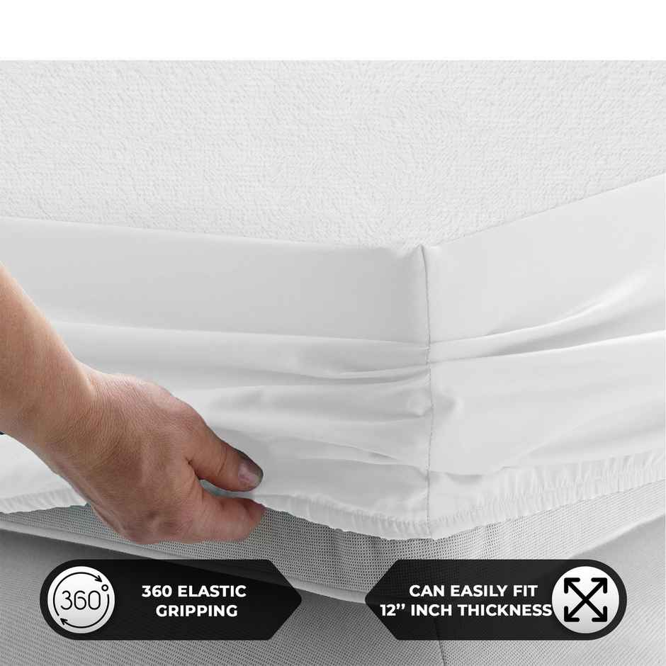 Story@Home Terry 100% Waterproof and Dustproof Premium King Size Mattress Protector | 78 x 60 inch