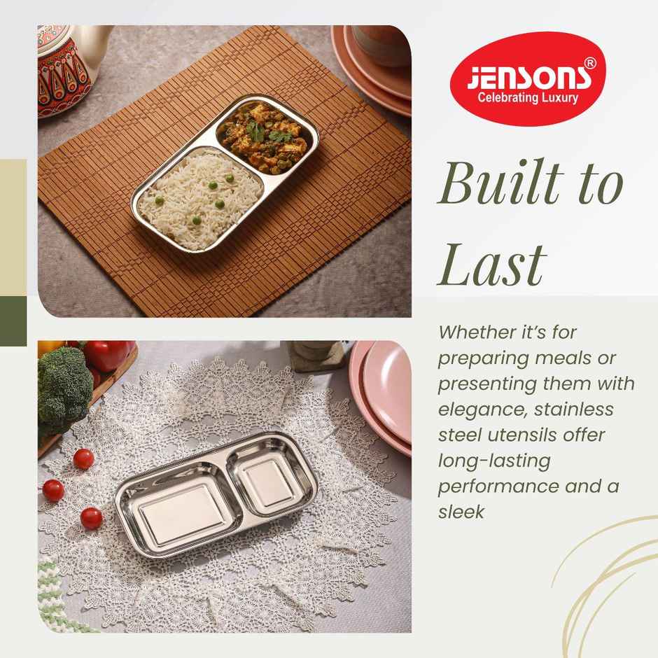 Jensons Stainless Steel 2In1 Small Partation Tray
