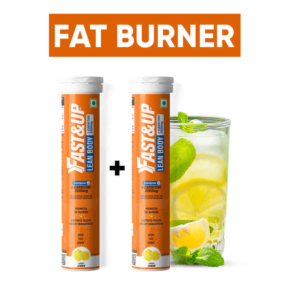 Fast&Up Fat Burner L-Carnitine For Weight Loss - Lemon flavour Combo