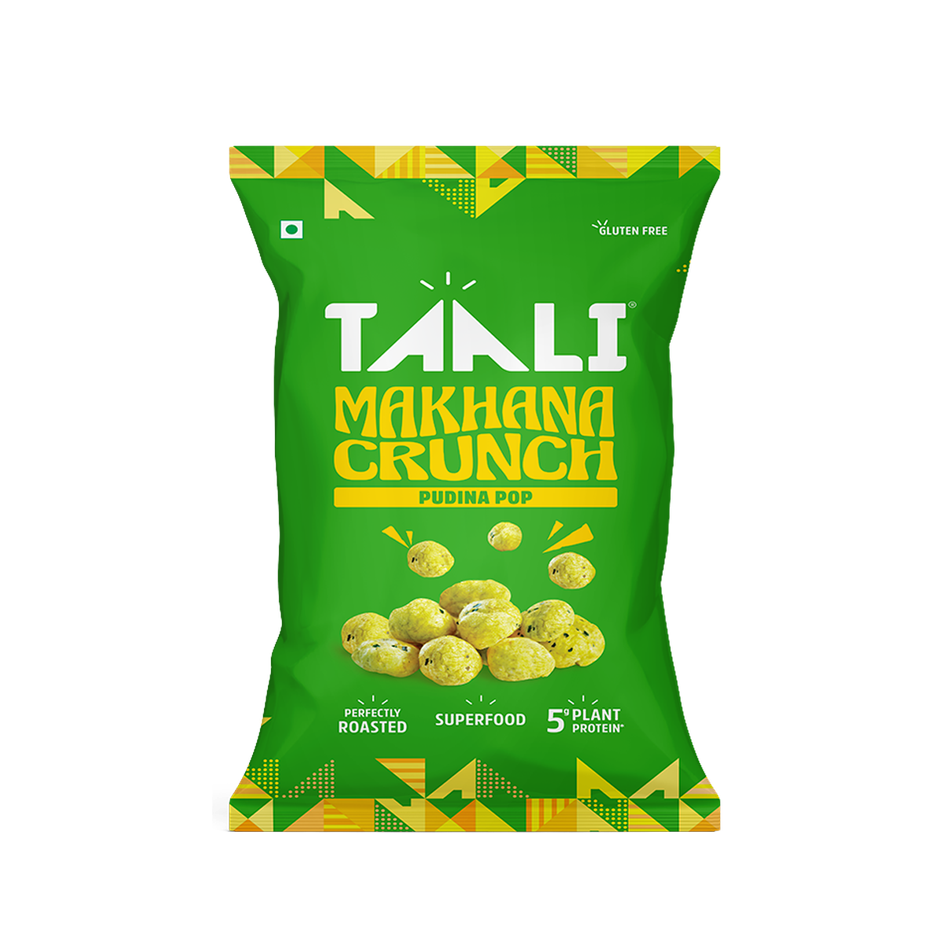 Taali Roasted Makhana - Pudina Foxnuts, Crunchy, Natural, Rich in Protein