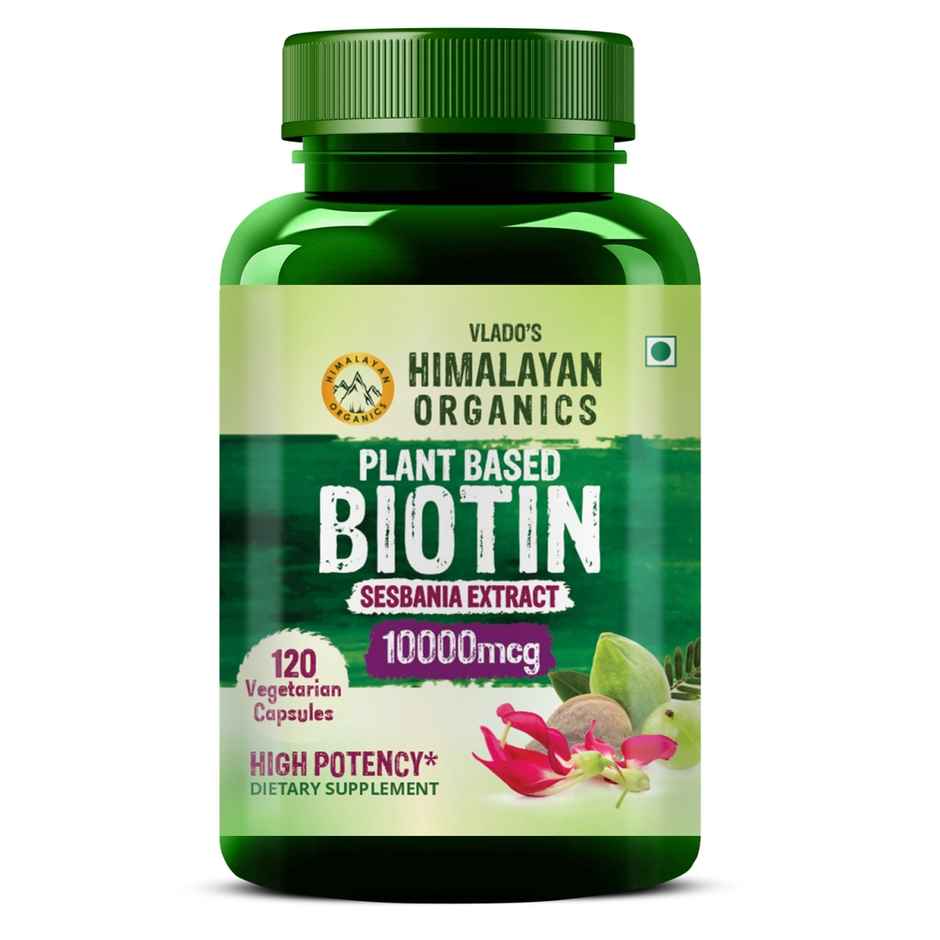 Himalayan Organics Plant Based Biotin 120 VEG Capsules