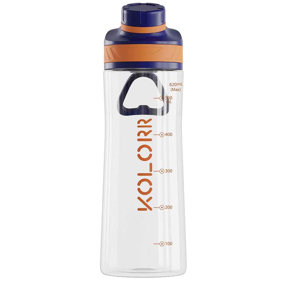 Kolorr Zest 620 ml Bottle | Blue & Orange | Ideal for Travel & Everyday Hydration