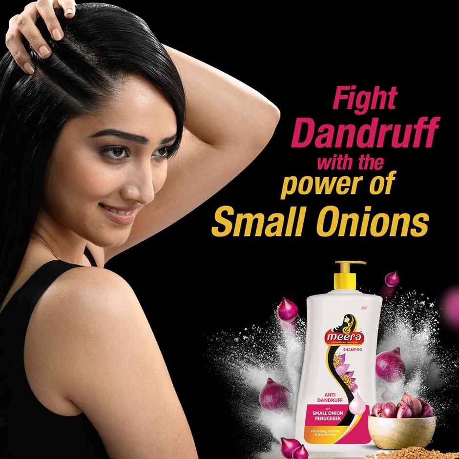 Meera Anti Dandruff Shampoo With Small Onion and Fenugreek