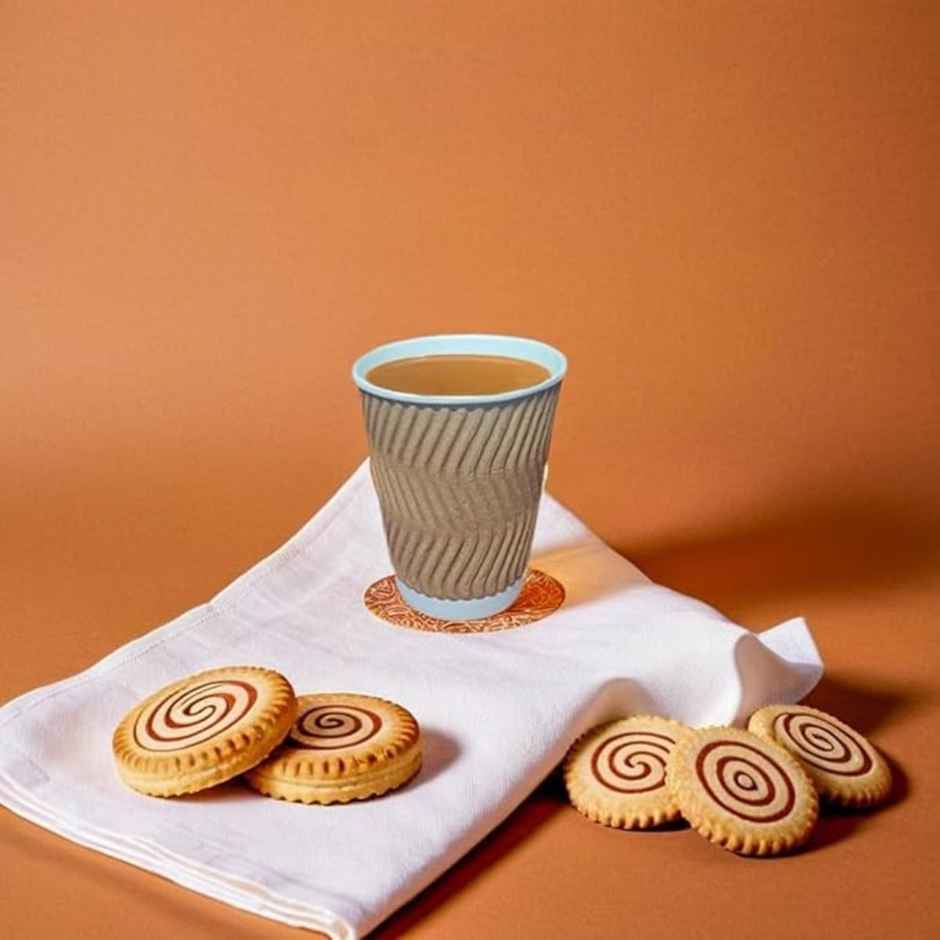 Ripple Paper Cups | 200 ml | 25 pcs | Disposable Sturdy | Naturepac