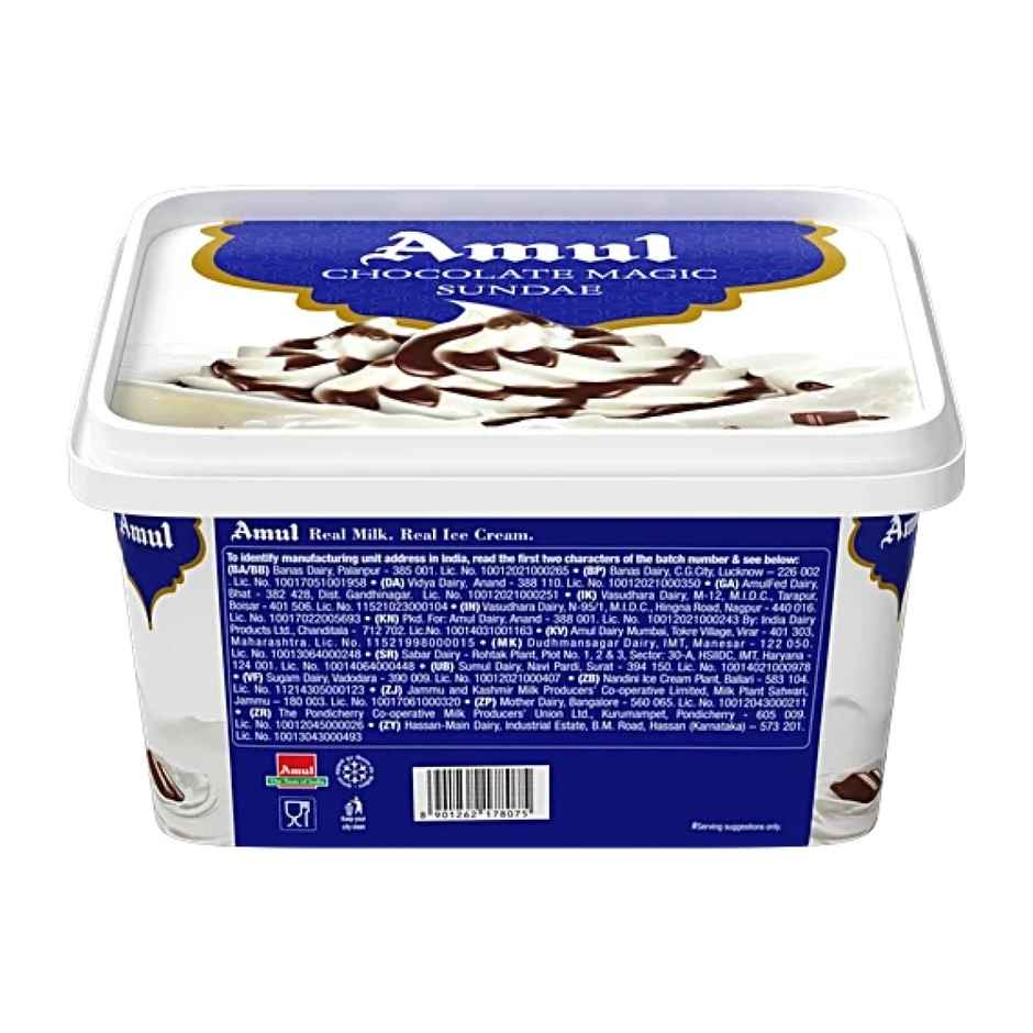 Amul Chocolate Magic Sundae Ice Cream Tub