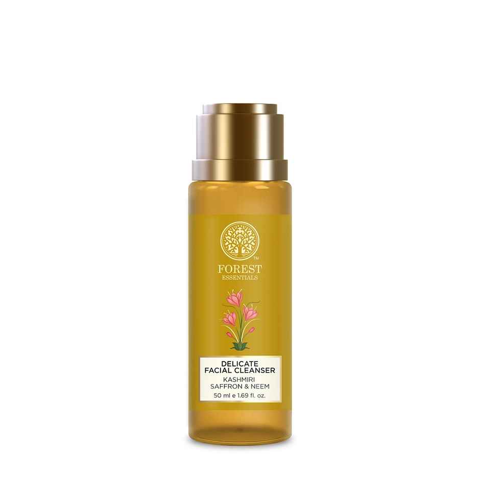 Forest Essentials Facial Cleanser Kashmiri Saffron & Neem | Brightening Face Wash