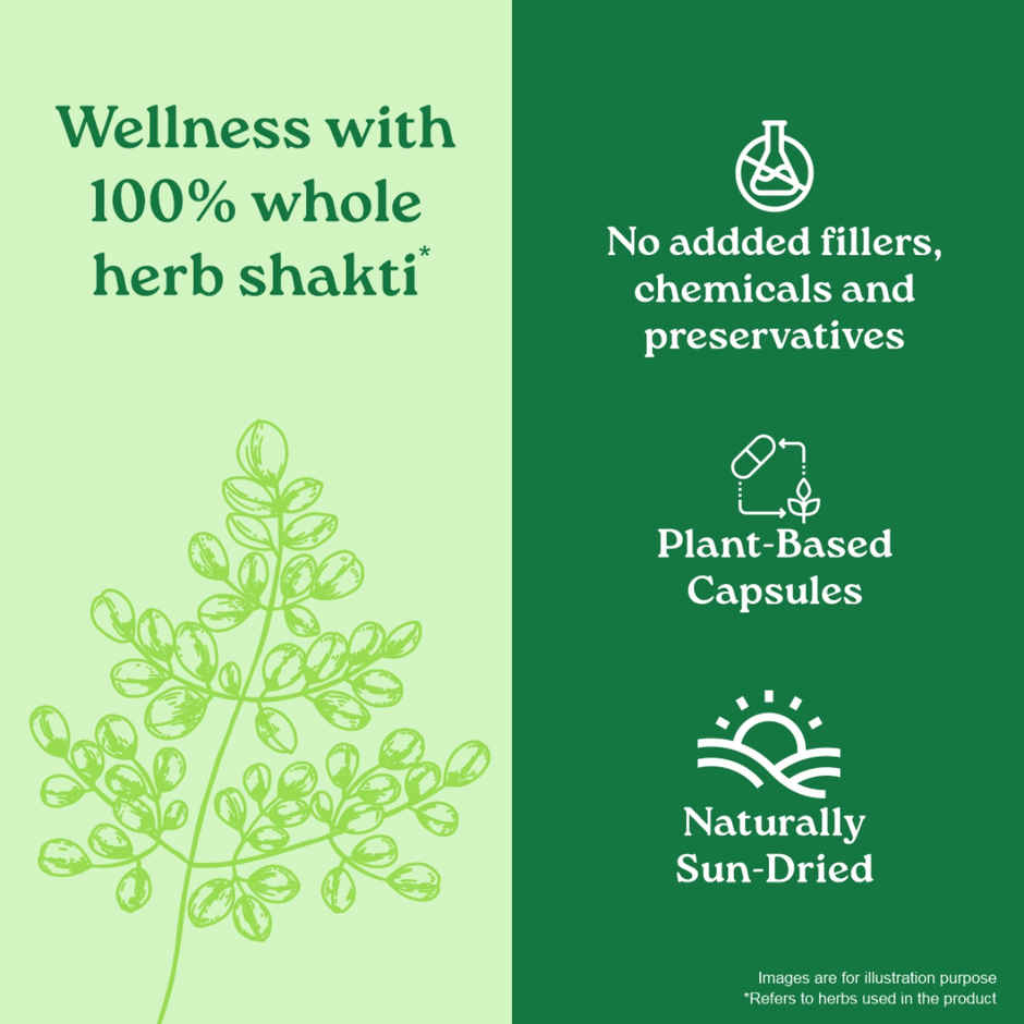 A TATA Product - Organic India Moringa Capsules - 60 Veg Caps, Essential Nutrition Superfood