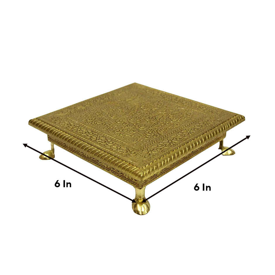 Puja Chowki Chowki Small | 6 Inch | Divine Vibes