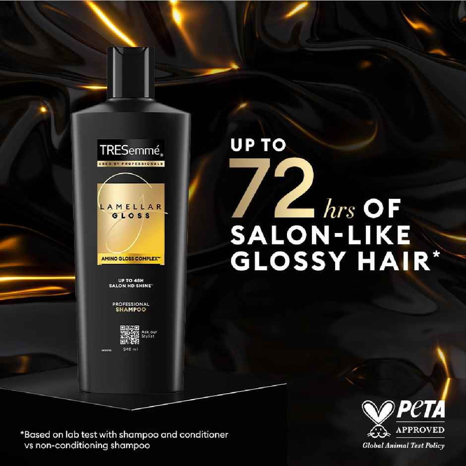 Tresemme Lamellar Gloss Shampoo | With Amino Gloss Complex, For Ultra Shiny, Glossy Hair