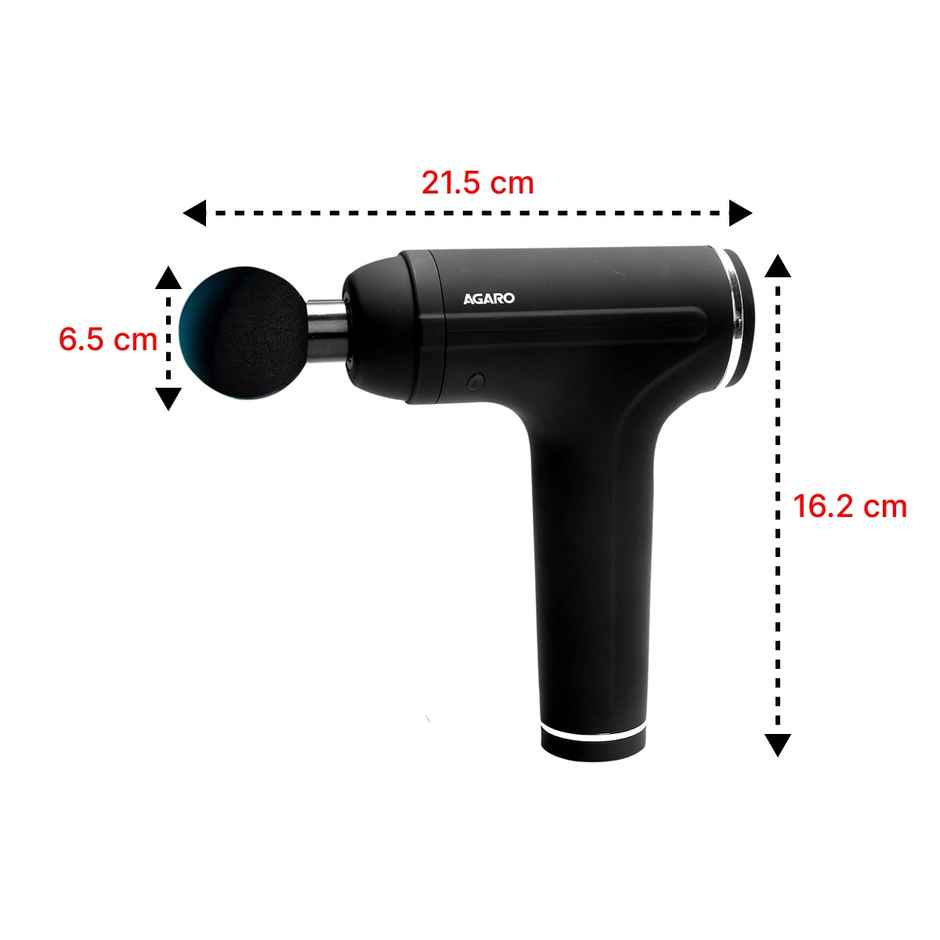 Agaro Galaxy Gun Massager, 4 Heads, 6 Speed,Percussion Muscle Massager For Full Body Pain Relief
