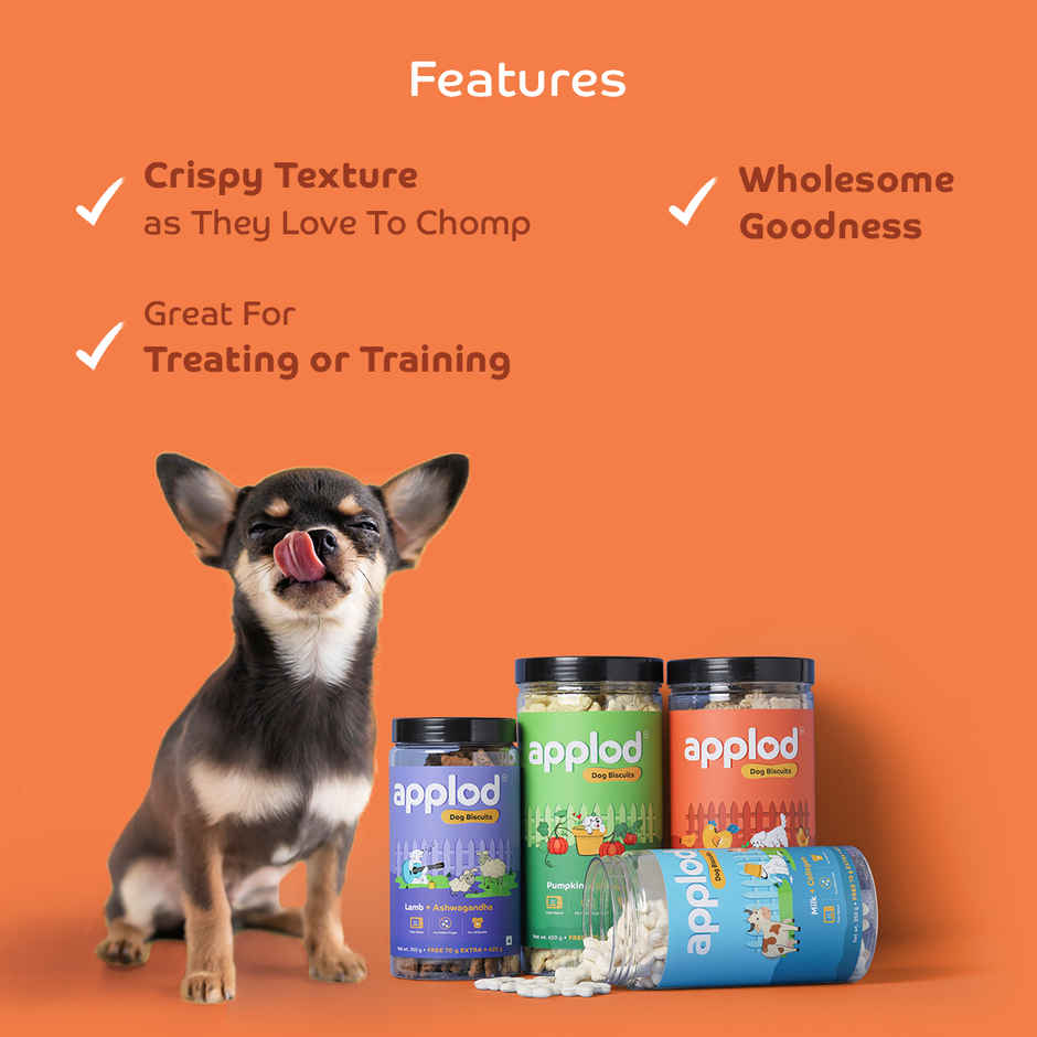 Applod Real Chicken Liver & Quinoa Dog Biscuit | For Puppy & Adult Dogs | Best Training Dog Treat