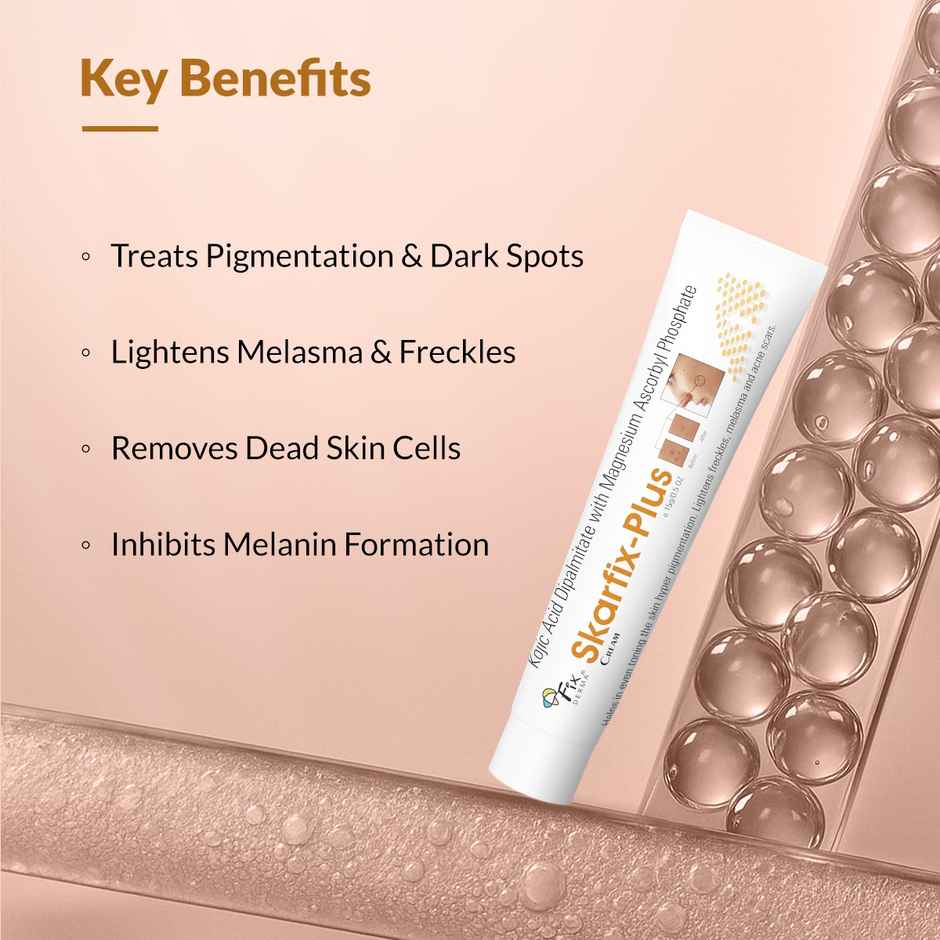 Fixderma Skarfix Plus Cream with 2% Kojic & 1% Arbutin for Dark Spots & Pigmentation