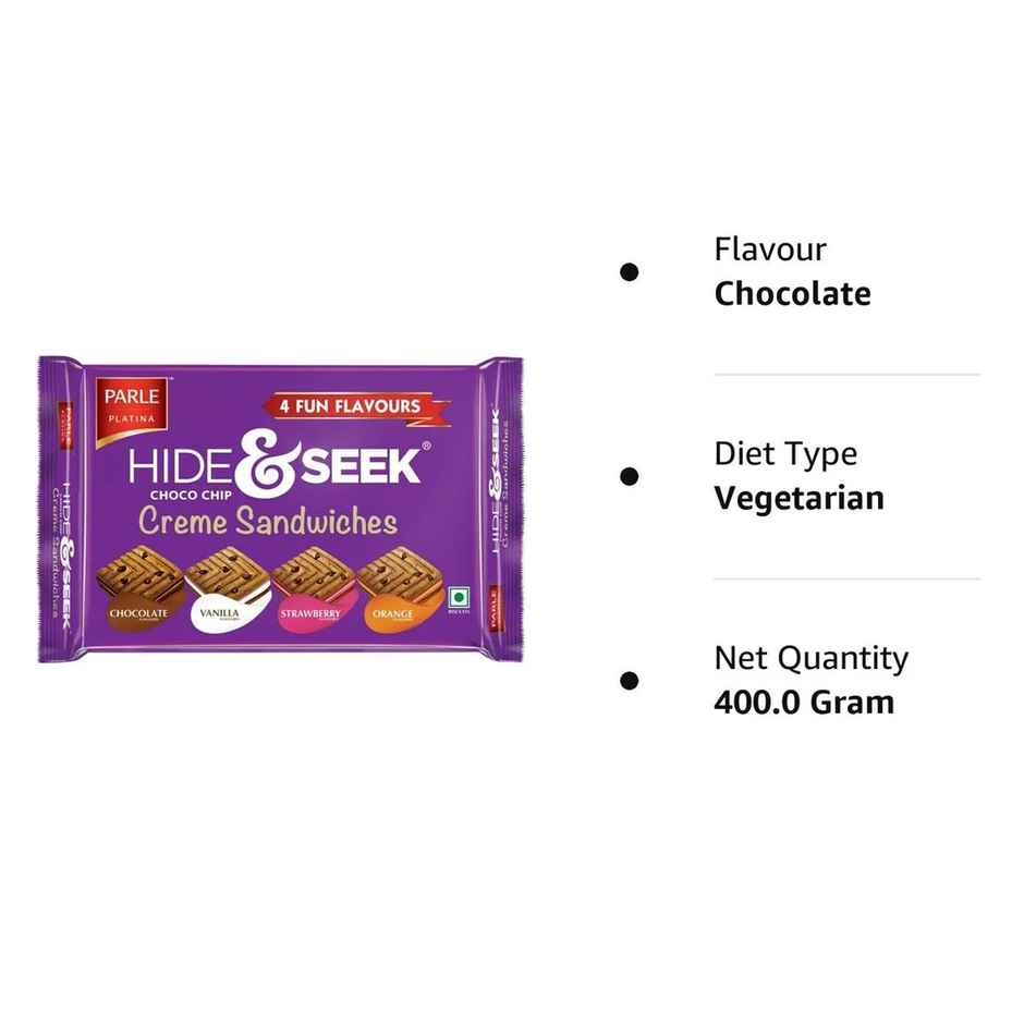 Parle Hide & Seek Creme Sandwiches | Soft & Chocolatey