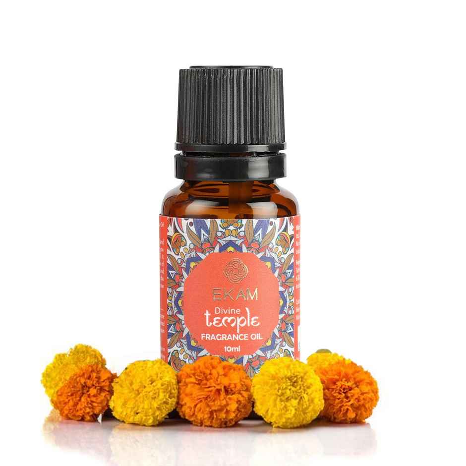 EKAM Temple Bloom Aroma Oil | 10 ml | Luxury Fragrance Oil For Homes & Yoga Spaces | Aromatic Scent