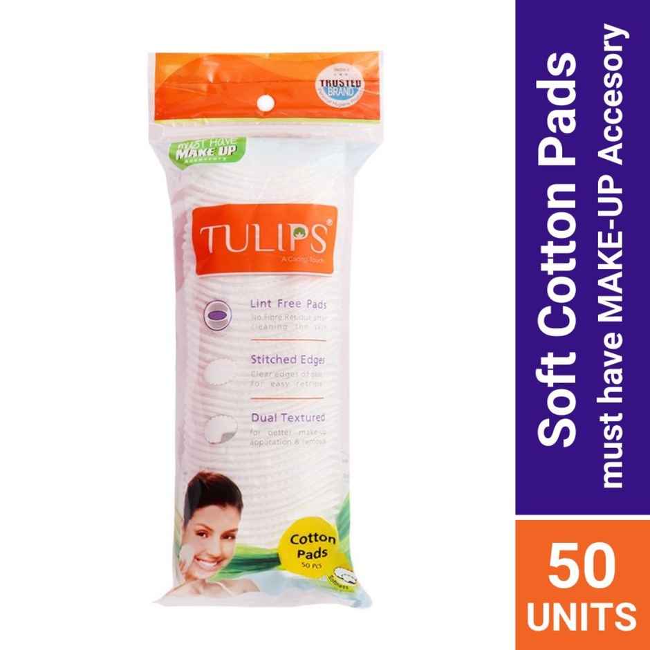 Tulips White Cotton Pads