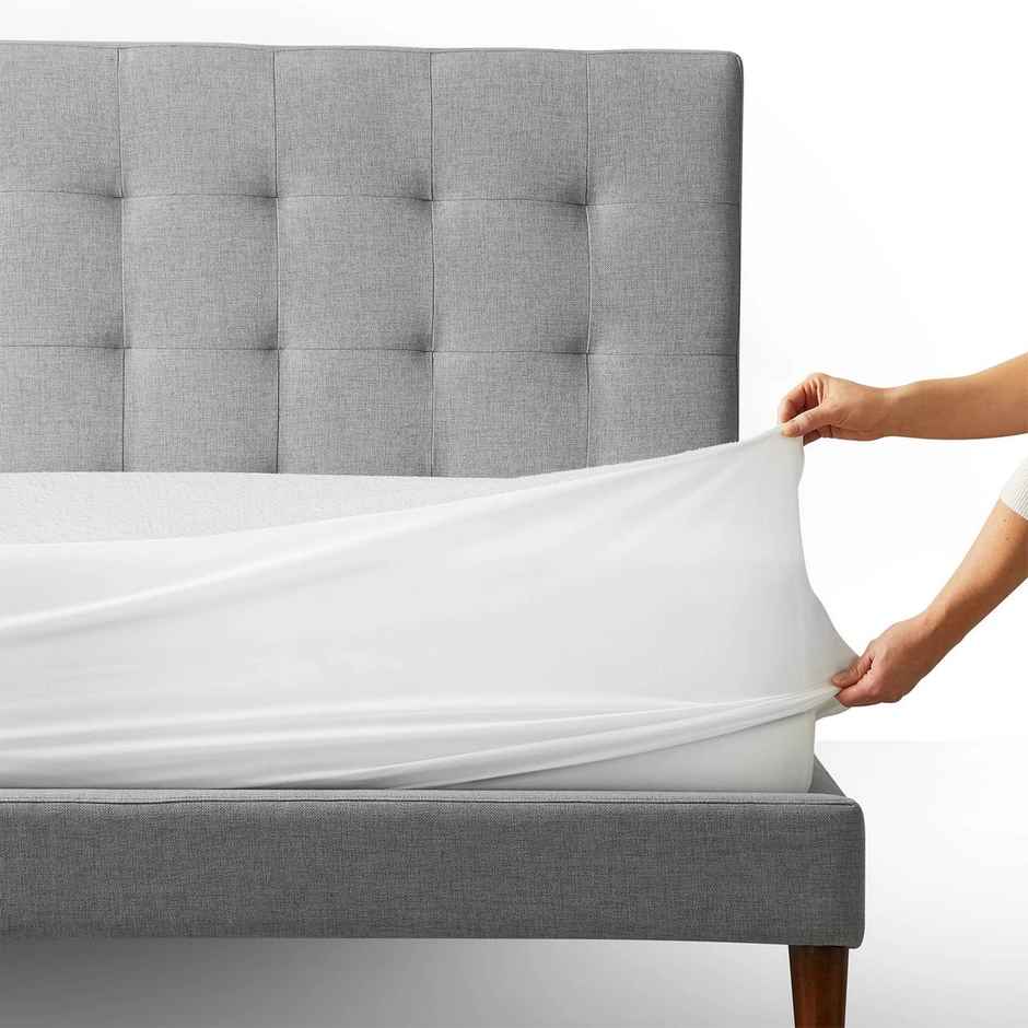 Story@Home Terry 100% Waterproof and Dustproof Double Size Mattress Protector White | 78 x 72 Inch