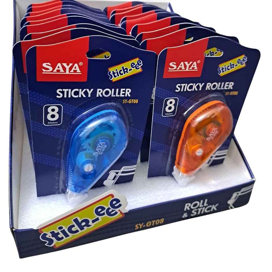 Saya Adhesive Roller Tape - Smooth, Precise, and Mess-Free Application | Assorted