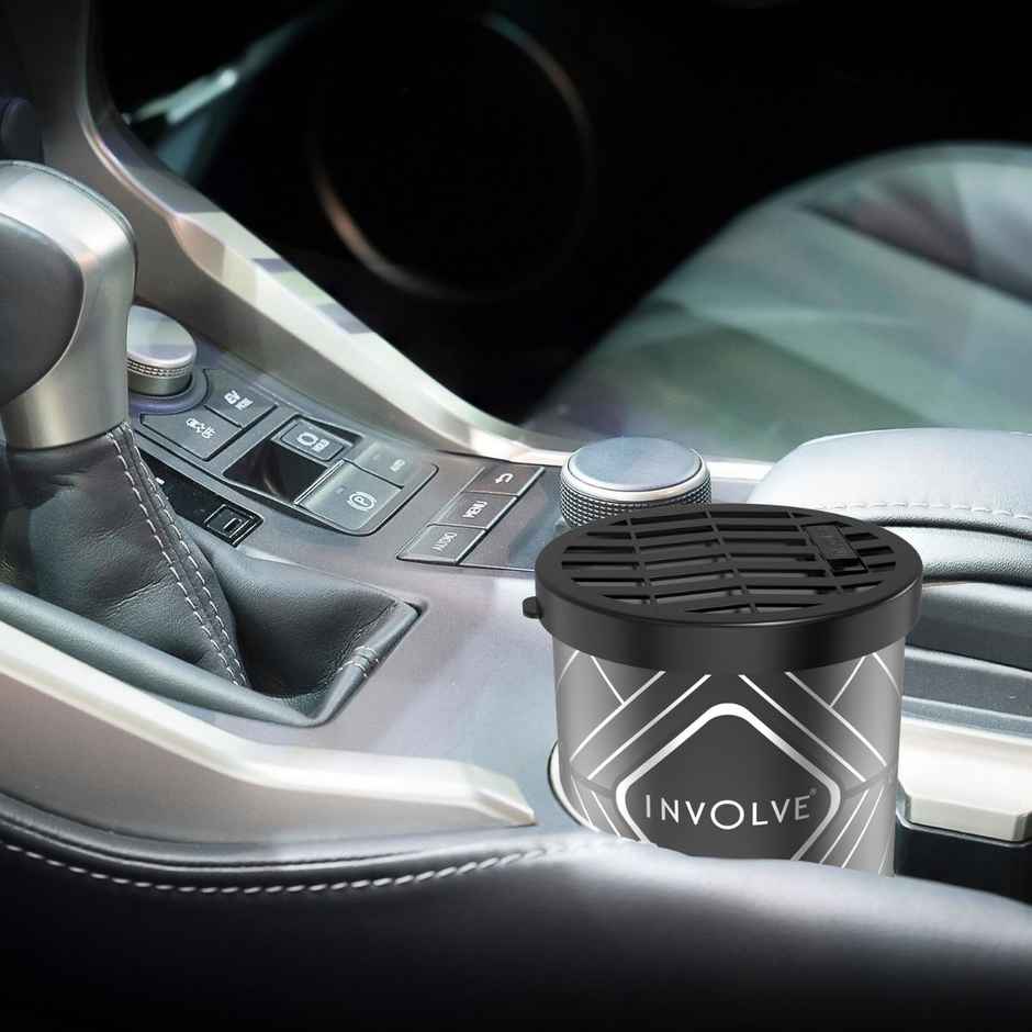 Involve Your Senses Gel Can - Carbon Black Premium Gel Car Perfume - Itg01