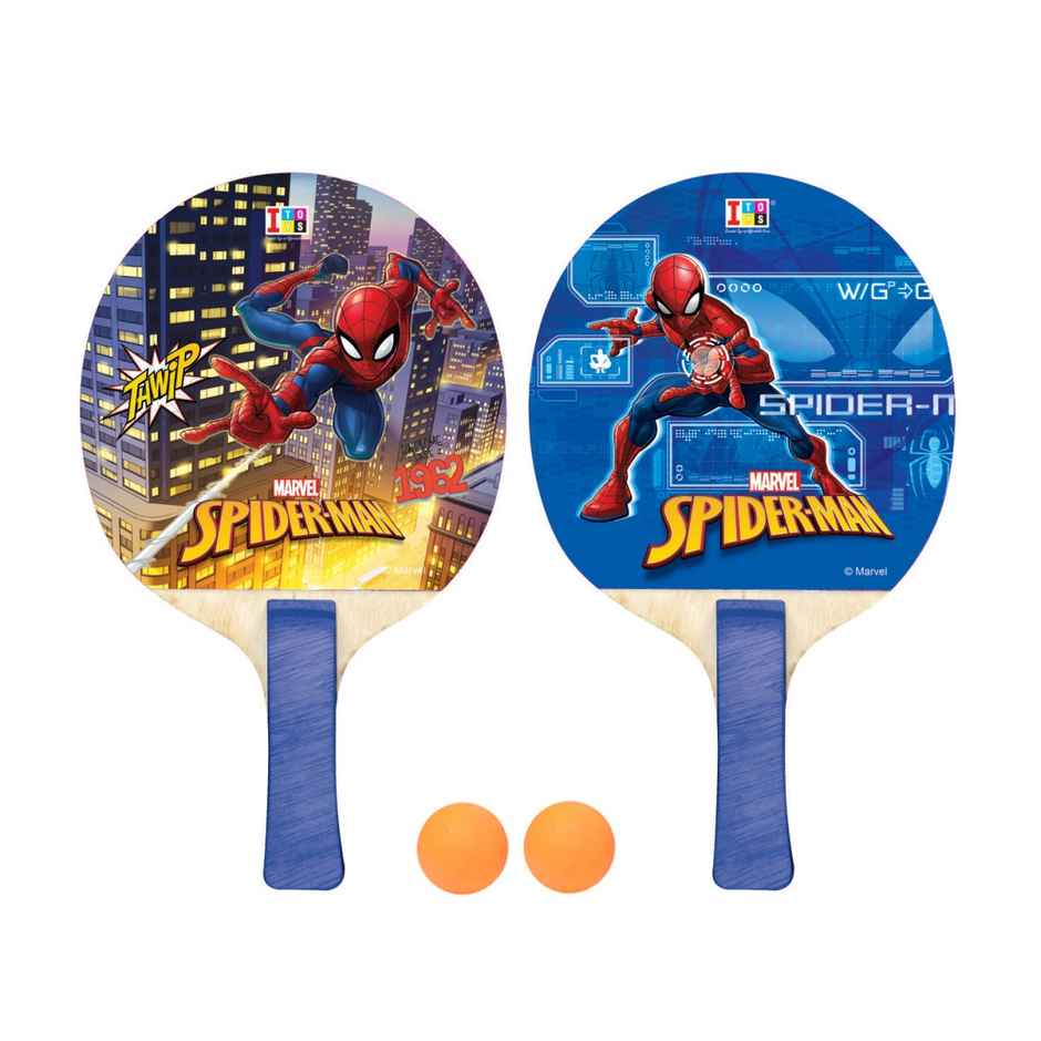 Itoys Table Tennis Ping Pong-spiderman (Colour May Vary)