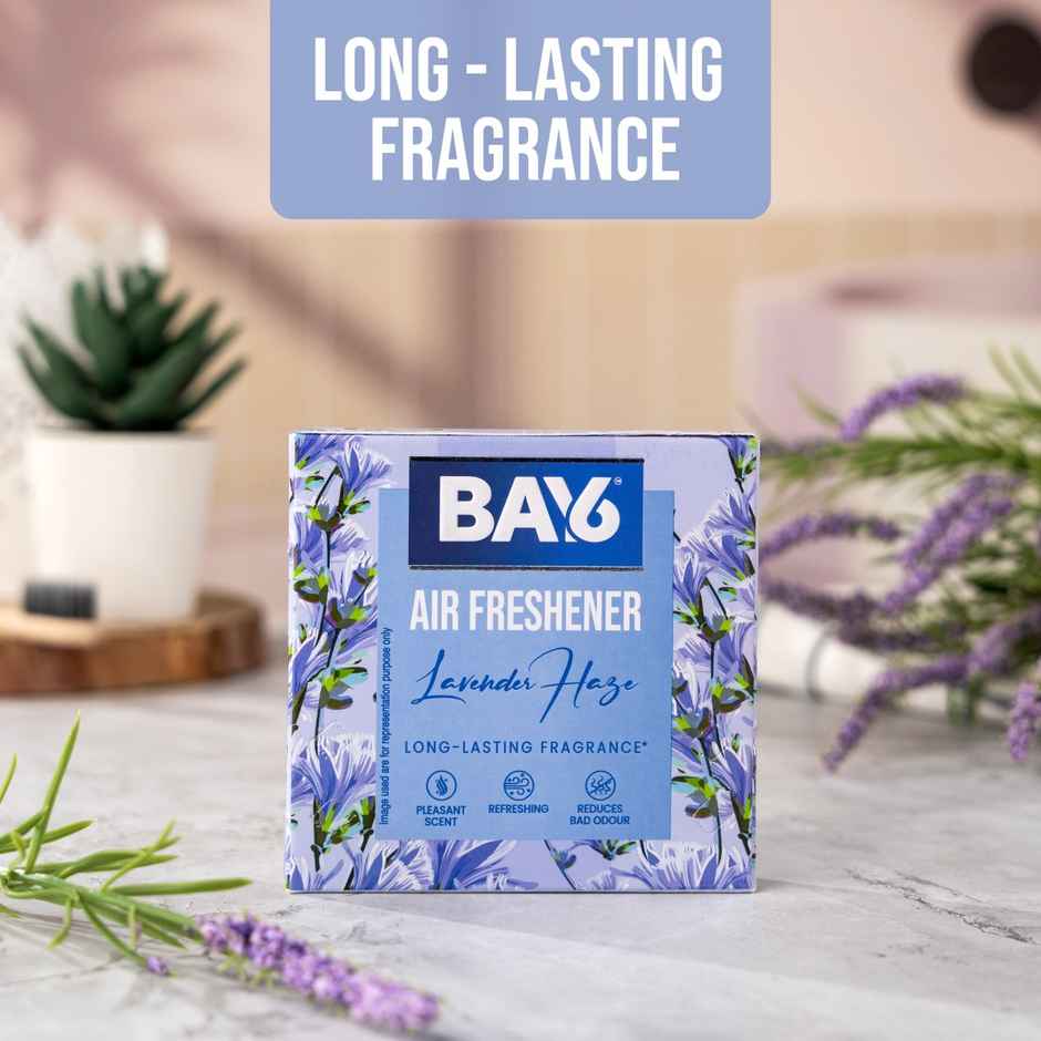 BAY6 Bathroom Air Freshener Blocks - Lavender - Long Lasting Fragrance