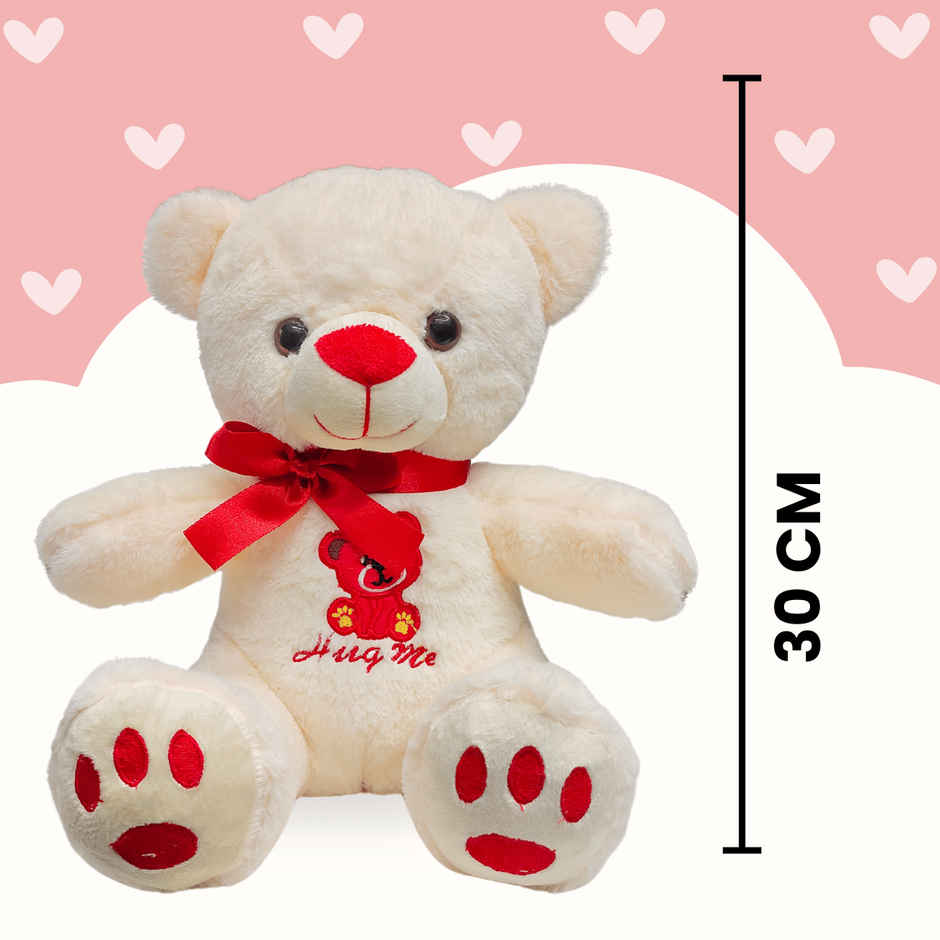 ToyTales Teddy Bear 30cm soft toy, cute plush gift for kids | perfect birthday Gift | Plushie 30 cm