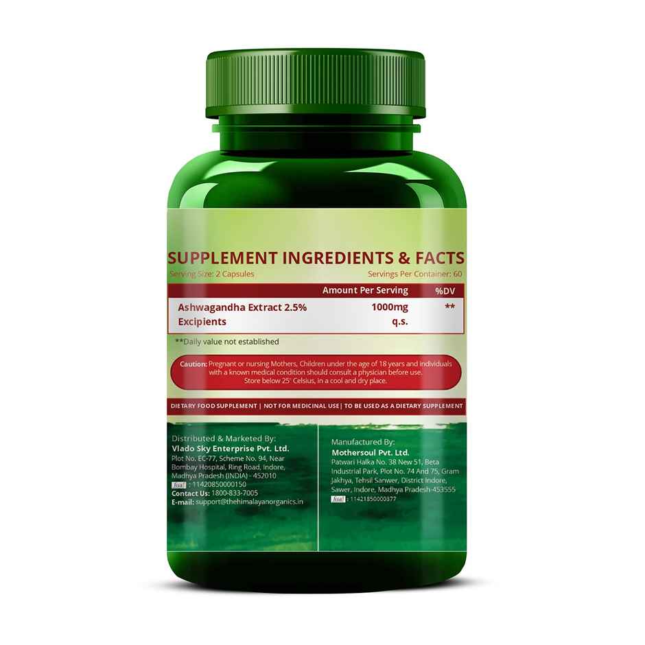Himalayan Organics Ashwagandha 120 Capsules